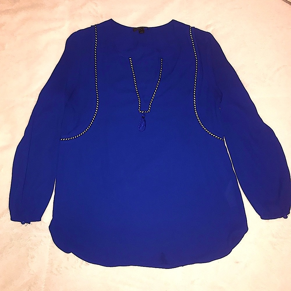 J.Crew Royal Blue Blouse
